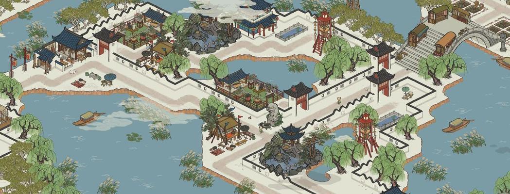 江南百景图千树梨花的建筑效果如何？