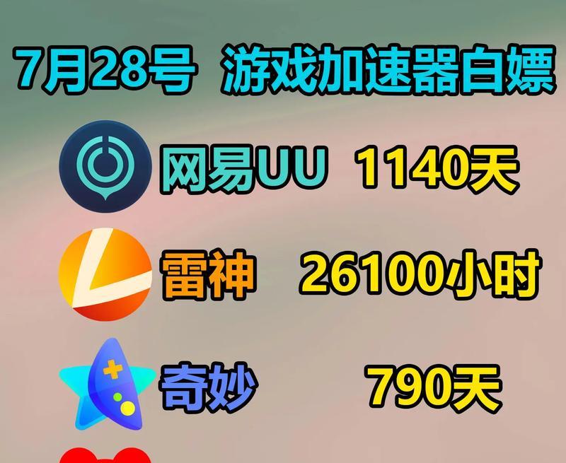 免费的雷神手游加速器推荐有哪些？哪些加速器可以免费使用？