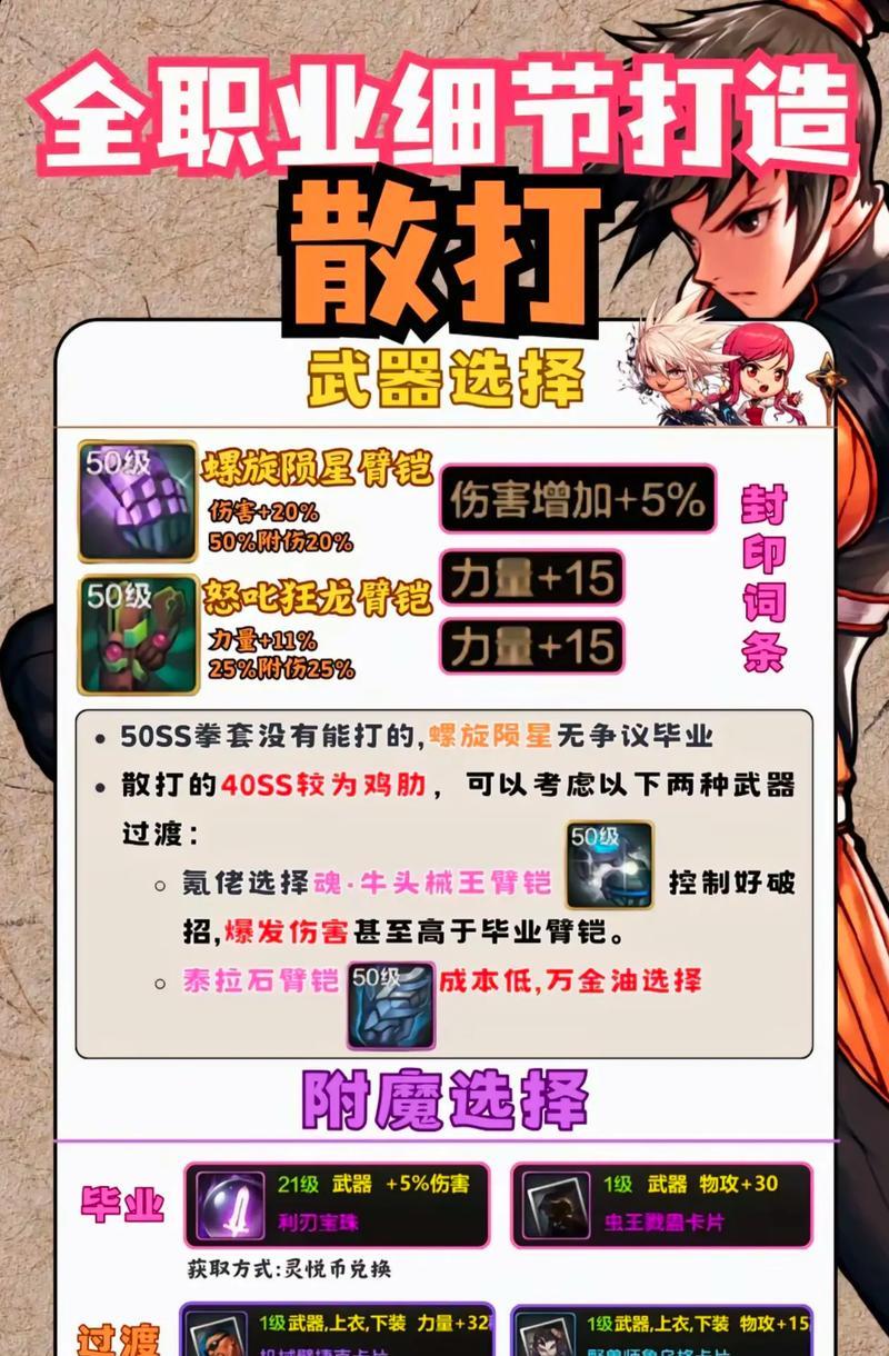地下城手游散打装备需要哪些属性？如何获取？